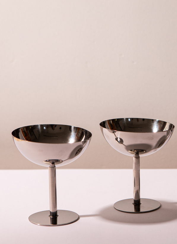 Glassware - Silver Coupe – Hire Haus