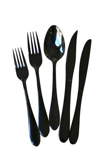 Cutlery - Black Full Set of 5