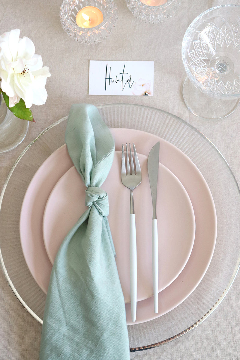 Dinner Plate Pink Starter & Main Set Hire Haus