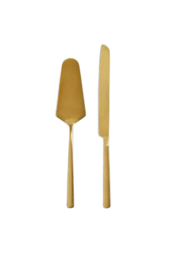 Cutlery - Country Road Cake Knife & Lifter Set Gold