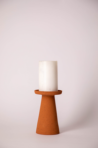 Candlestick - Terracotta Pillar