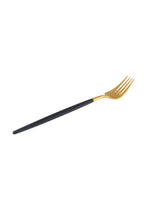 Load image into Gallery viewer, Cutlery - Black &amp; Gold Starter Fork