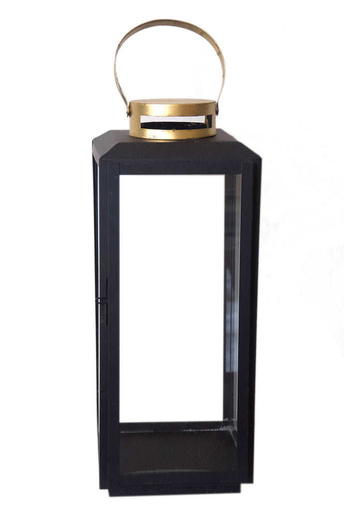 Lantern - Black & Gold Large