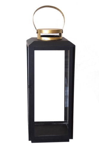 Lantern - Black & Gold Small