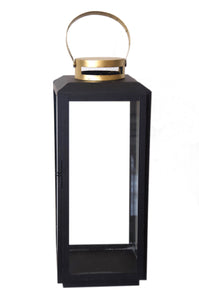 Lantern - Black & Gold Small
