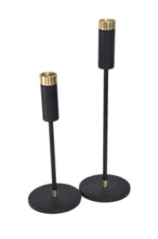 Load image into Gallery viewer, Candlestick - Black &amp; Gold Tall