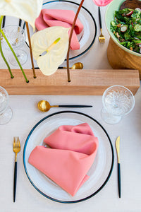 Cutlery - Black & Gold Dessert Spoon
