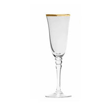 Load image into Gallery viewer, Glassware - Gold Rimmed Champagne
