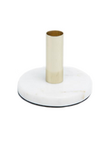 Load image into Gallery viewer, Candlestick - Marble &amp; Gold