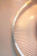 Load image into Gallery viewer, Under Plate - Silver Rimmed Ribbed