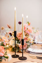 Load image into Gallery viewer, Candlestick - Black &amp; Gold Tall