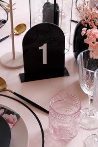 Table Number - Black & White