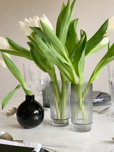 Vase - Grey Lined