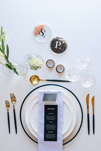 Cutlery - Black & Gold Full Set