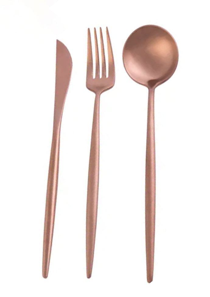 Cutlery - Rose Gold Dessert Spoon
